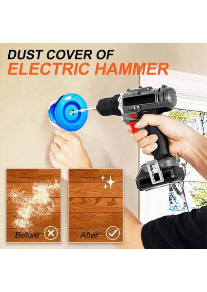 2x Elektrik Matkap Tozu Kapak Kül Kasesi Darbesi Çekiç Aksesuarı Tatbikat Tozu Koleksiyoncusu Toz Geçirmez Cihaz Güç Aleti A (Yurt Dışından) indirimleri
