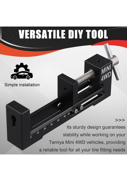 Lastik Montajcı Tekerlek Yükleyici Lastikler Fiter Cihaz Rulman ile Tamiya Mini 4WD Aletler Diy Parçaları Siyah (Yurt Dışından) indirimleri