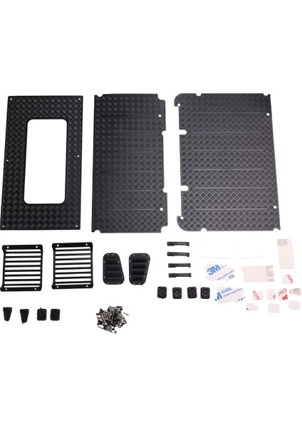 9 Trx4 Için Dekoratif Parça -Landrover Metal Far Çit/kapı Kolu/kapı Menteşe/reflektör (Yurt Dışından)