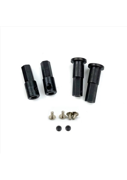 Wpl D12 Için 4x 1/10 Rc Araç Yükseltme Parçaları Metal 5mm Ön Tekerlek Hub Hex Adaptör Birleştirici ve Arka Aks Mili Adaptörü A (Yurt Dışından) fırsatları