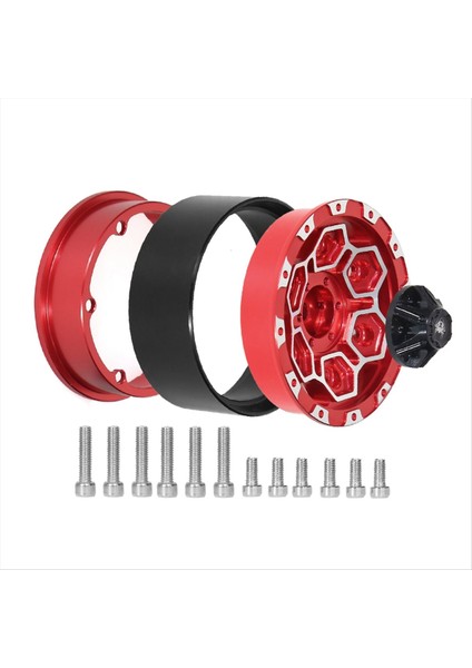 4pcs Metal 1 9in Beadlock Tekerlek Jant Tekerlek Göbeği 1/10 Rc Craıl Araç Axıal SCX10 Pro Capra Trx4 RC4WD/D90 Redcat Yeşil (Yurt Dışından) modelleri