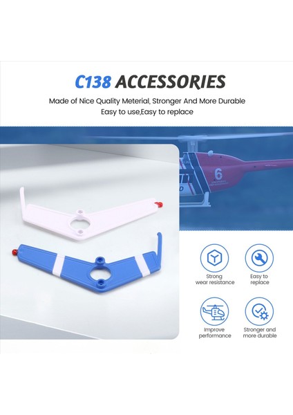 2pcs Rc Oyuncak Helikopter Yükseltmesi C138 Rc Era C138 Bell 206 1 33 Rc Oyuncak Helikopter Parçaları Için Dikey Kanat Seti (Yurt Dışından) fırsatları