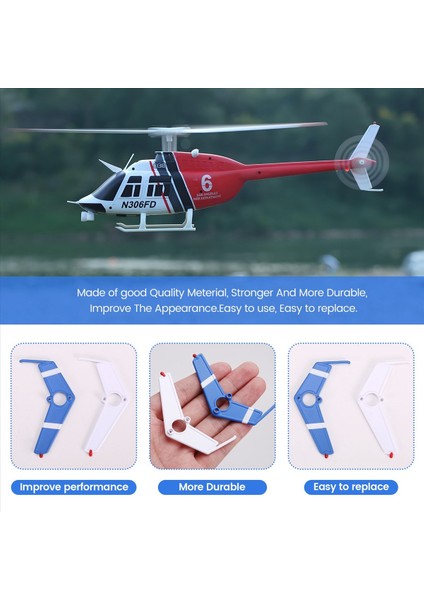 2pcs Rc Oyuncak Helikopter Yükseltmesi C138 Rc Era C138 Bell 206 1 33 Rc Oyuncak Helikopter Parçaları Için Dikey Kanat Seti (Yurt Dışından) indirimleri
