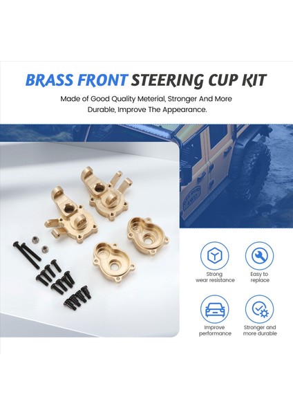 Rc Araba Yükseltme Pirinç Ön Direksiyon Kupası Kiti Mjx H8H 1/10 YK4102 YK4103 YK4104 YK4106 YK4082 Rc Araba Yükseltme Parçası (Yurt Dışından) fırsatları