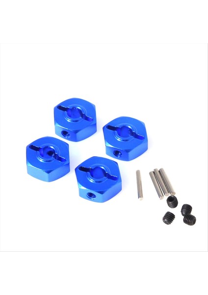 Rc Araba Yükseltme Adaptörü Hexagon 12MM Kiti Losi Için 1/18 Mini Lmt 4x4 Fırça Monster Kamyonu Rc Araba Yükseltme Parçaları Mavi (Yurt Dışından) modelleri