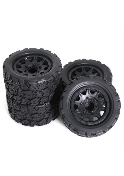 4pcs 110MM 1/10 Canavar-Stunt Kamyon Lastiği Traxxas/maxx Arrma Granit/kraton/outcast/outcast/tamiya A Için 12MM ve 14MM Hex A (Yurt Dışından) modelleri