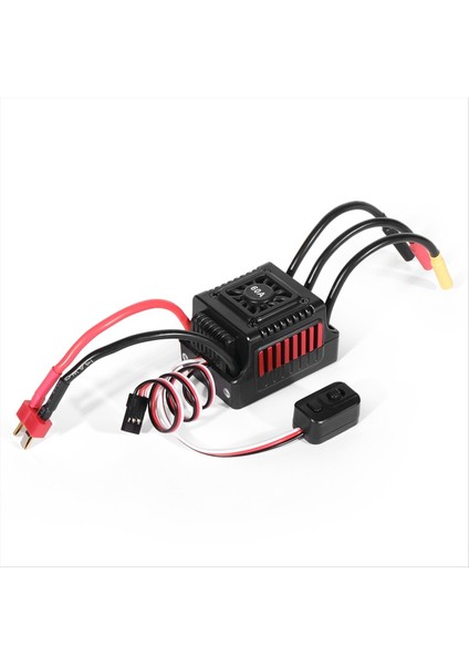 WSDT-60A Rc Sensörsüz Fırçasız Su Geçirmez 60A Esc 1/10 Rc Için Uygun Çeşitli Fırçasız Servolarla Uyumlu (Yurt Dışından) modelleri