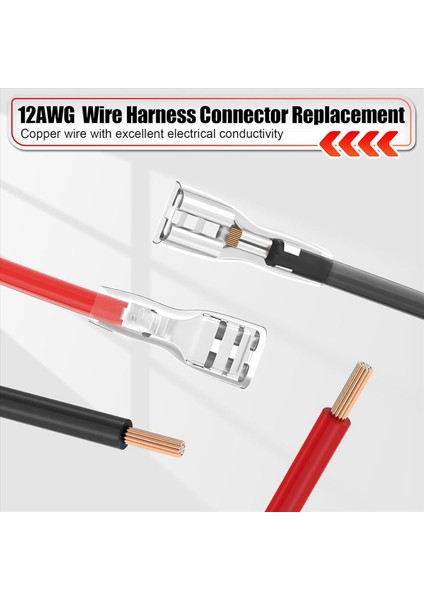 2x 12 Awg Tel Kablo Demeti Konnektörü Değiştirme Peg-Perego ile Uyumlu 12V Sla Araç Büyümü Toys Büyük Büyü (Yurt Dışından) fırsatları