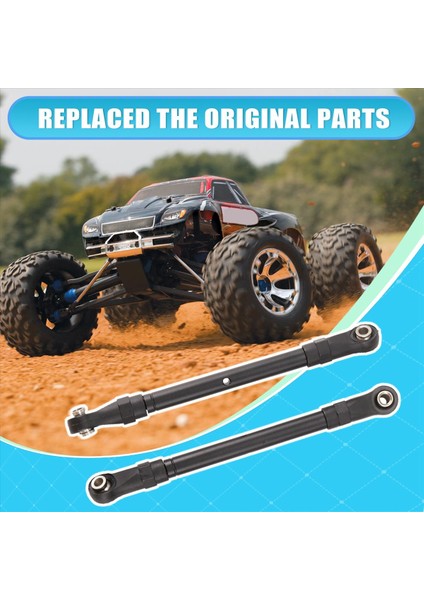 Ayarlanabilir Ön ve Arka Çekme Çubuğu Bağlantısı Çubuk Direksiyon Çubuk Slash/hoss/rustler/stampe E/4x4 HUANQI727 Koyu Gri (Yurt Dışından) fırsatları