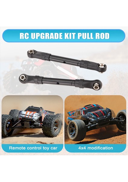 Ayarlanabilir Ön ve Arka Çekme Çubuğu Bağlantısı Çubuk Direksiyon Çubuk Slash/hoss/rustler/stampe E/4x4 HUANQI727 Koyu Gri (Yurt Dışından) indirimleri