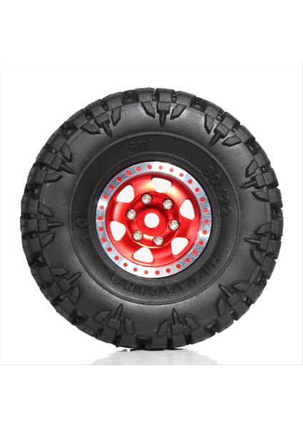 4pcs 60MM 1 0in Metal Beadlock Tekerlek Lastik 1/18 1/24 Rc Prwler Car TRX4M SCX24 AX24 FCX24 Yükseltme Parçaları Gümüş (Yurt Dışından) fırsatları