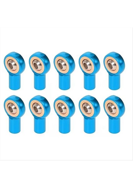 10PCS M2 5 Bağlantı Çubuk Bilyalı Uç Tutucu Rc Model Araba Tekne Uçak Kamyonları Mavi (Yurt Dışından)