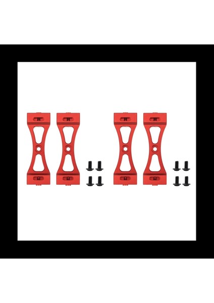 4pcs Wpl Için Metal Braket B1 B14 B16 B24 C14 C24 B36 Mn D90 D91 Rc Araba Yükseltme Metal Dıy Parça Kiti Kırmızı (Yurt Dışından)
