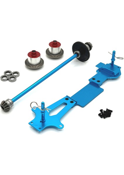 Rc Araba Yükseltme Sürüş Şaftı Diferansiyel Ikinci Kat Seti Wltoys 144016 Rc Araba Yükseltme Parçaları Mavi (Yurt Dışından)