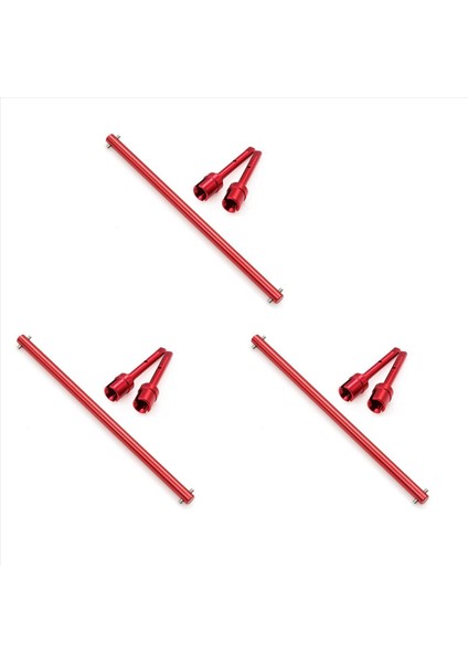 Tamiya Tt-02 TT-02B TT02 TT02B 1/10 Rc Araç Yükseltme Parçaları Için 3set Metal Merkezi Mili ve Pervane Seti (Yurt Dışından)