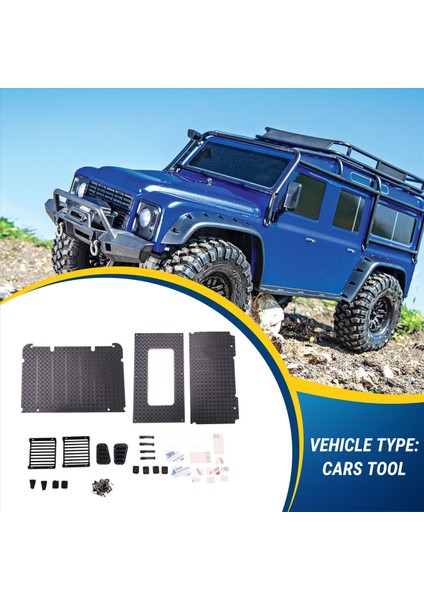 9 Trx4 Için Dekoratif Parça -Landrover Metal Far Çit/kapı Kolu/kapı Menteşe/reflektör (Yurt Dışından) indirimleri