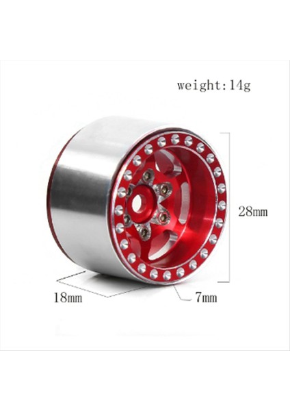 1 0 Inç Metal Beadlock Tekerlek Göbek Tekerlek Jant 1/18 Rc Paletli Araba Traxxas Trx4-M Savunucusu Bronco SCX24 Rc Parçaları (Yurt Dışından) fırsatları