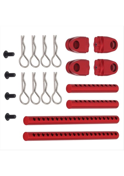 1/10 Tamiya TT02 Rc Araba Güncellemesi Partscar Kiti Rc Araba Yükseltme Aksesuarları Kırmızı (Yurt Dışından) indirimleri