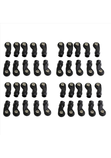 40PCS Plastik M4 Çubuk Uç Bağlantı Bağlantı Topları Başı 1/10 Rc Araç Paletli Eksenel SCX10 Iı 90046 Traxxas Trx4 D (Yurt Dışından)