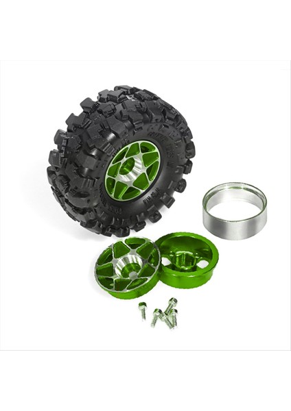 4pcs 57MM 1 0inch Metal Beadlock Tekerlek Lastik 1/18 1/24 Rc Craıl Car TRX4M SCX24 AX24 FCX24 Kırmızı (Yurt Dışından) fiyatları