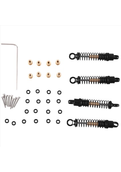 4pcs 40MM Metal Şok Emici Yağ Damper Eksenel SCX24 C10 Jlu Gladiator Bronco 1/24 Rc Paletli Araba Yükseltmeleri Siyah (Yurt Dışından) fiyatları