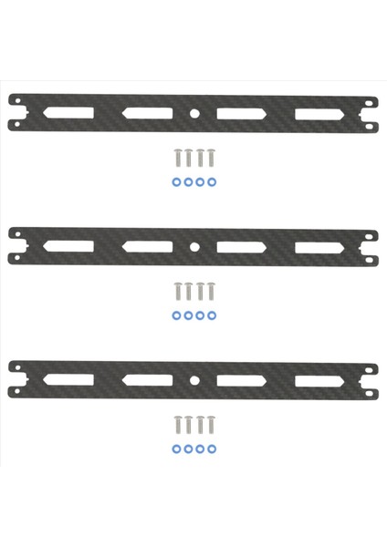 3x Karbon Fiber Tamiya TT02 TT02B Tt-02 TT-02B 1/10 Rc Araba Yükseltme Parçaları Aksesuarları (Yurt Dışından)