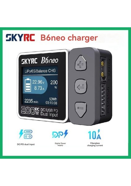 Skyrc B6NEO Akıllı Şarj Cihazı Dc 200W Pd 80W Lıpo Pil Dengesi Şarj Cihazı 6s Şarj Cihazı Rc Otomobil Modeli Uçak Pili (Yurt Dışından) fiyatları
