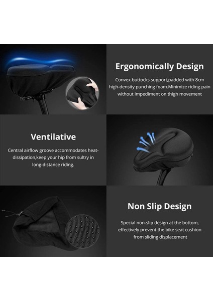 2x Bisiklet Koltuğu Yastığı - Peloton Kruvazör Sabit Bisiklet Koltukları Için Bisiklet Koltuğu ve Egzersiz Bisikleti Için Bisiklet Koltuk Örtüsü (Yurt Dışından) modelleri