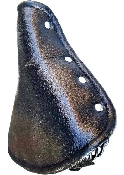 2x Vintage Deri Bisiklet Eyer Perçin Yaylı Bahar Bisiklet Bisiklet Koltuğu Yastık Kara Bisiklet Için Siyah Mtb (Yurt Dışından) fiyatları