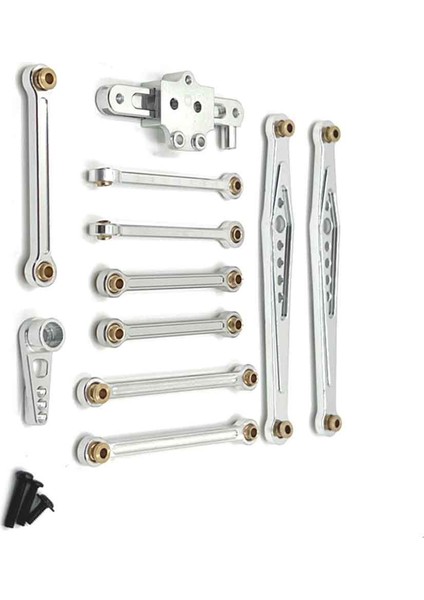 Rc Araba Yükseltme Sabit Çubuk Direksiyon Grubu Wltoys Için Servo Kol Kiti 1/12 124006 12423 12427 Pro Rc Araba Yükseltme Parçaları Silver (Yurt Dışından) fiyatları