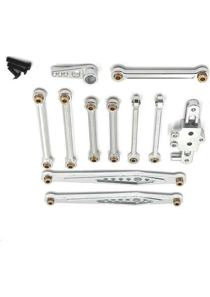 Rc Araba Yükseltme Sabit Çubuk Direksiyon Grubu Wltoys Için Servo Kol Kiti 1/12 124006 12423 12427 Pro Rc Araba Yükseltme Parçaları Silver (Yurt Dışından) fırsatları