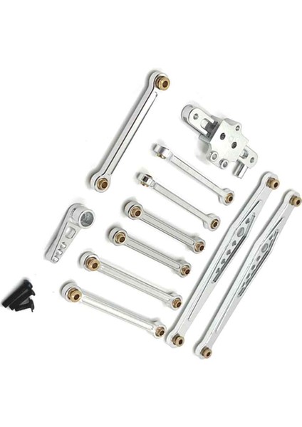Rc Araba Yükseltme Sabit Çubuk Direksiyon Grubu Wltoys Için Servo Kol Kiti 1/12 124006 12423 12427 Pro Rc Araba Yükseltme Parçaları Silver (Yurt Dışından) indirimleri