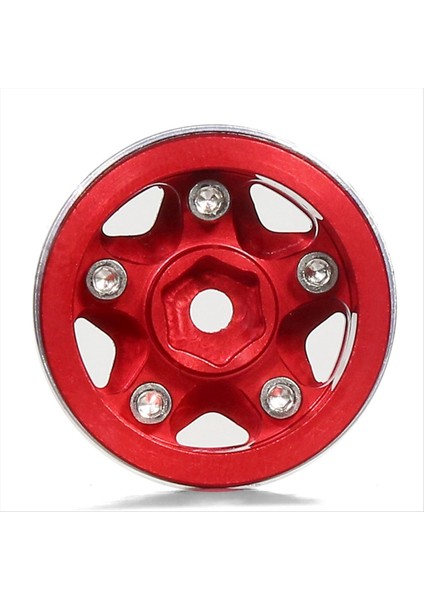 4pcs 1 0 Inç Metal Beadlock Tekerlek Göbek Jant Jant 1/18 1/24 Rc Paletli Araba TRX4M Yükseltme Parçaları Aksesuarları Kırmızı (Yurt Dışından) indirimleri