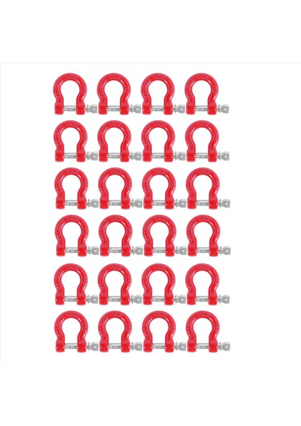 24PCS Metal Ön Arka Tampon Römorku Kanca Çekme Kabı Kurtarma Kancası 1/10 Rc Rock Paletli Araba Traxxas Trx4 Trx-4 SCX10 (Yurt Dışından)