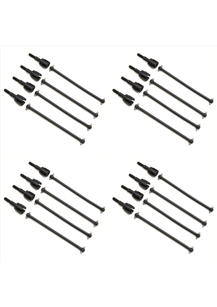 16PCS Çelik Dogbone Milini ve Tekerlek Aks Değiştirme 08029 02033 Hsp 94111 94108 94170 1/10 Rc Araç Parçaları Siyah (Yurt Dışından)
