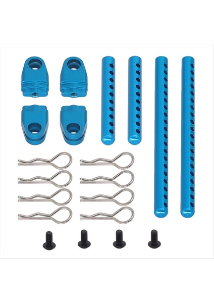 1/10 Tamiya TT02 Rc Araba Güncellemesi Partscar Kiti Rc Araba Yükseltme Aksesuarları Mavi (Yurt Dışından)