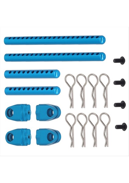 1/10 Tamiya TT02 Rc Araba Güncellemesi Partscar Kiti Rc Araba Yükseltme Aksesuarları Mavi (Yurt Dışından) fırsatları