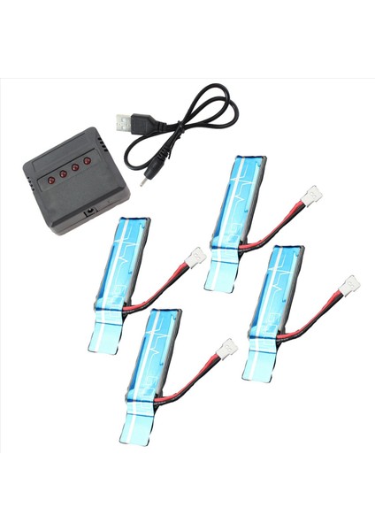 8pc 3 7V 520MAH 30C Wltoys Için USB Şarj Cihazı ile Yükseltilmiş Li-Po Pili V930 V977 Rc Helikopter Yedek Parçaları (Yurt Dışından) modelleri