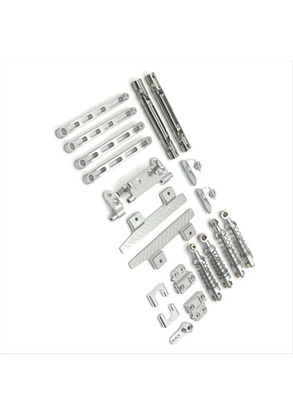 Rc Araba Yükseltme Şok Emici Tie Çubuk Mil Öncesi ve Sonrası 1/12 MN82 LC79 Rc Araba Yükseltme Parçaları Gümüş (Yurt Dışından) modelleri