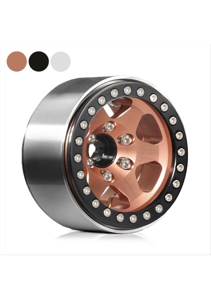 4pcs Metal 1 9 Inç Beadlock Tekerlek Rim Tekerlek Göbeği 1/10 Rc Prıgler Araç Axıal SCX10 Pro Capra TRX4/RC4WD D90 Redcat A (Yurt Dışından)