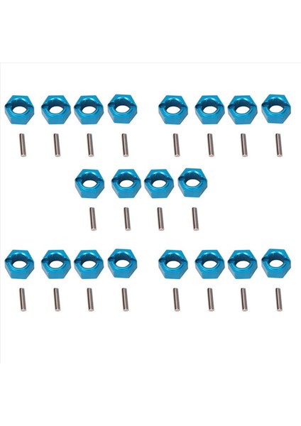 20X A949-11 Alüminyum Altı Tekerlek Altı Tekerlek Montaj Hub Pimleri 7mm Wltoys Için Yükseltme Parçaları 1/18 A949 A959 A969 A979 K929 (Yurt Dışından)