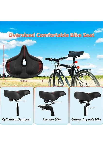 Büyük Boy Konfor Bisiklet Koltukları Elektrikli Bisiklet Yol Bisikleti Evrensel Fit Bisiklet Koltukları Erkekler ve Kadınlar Için Yastık (Yurt Dışından) fırsatları