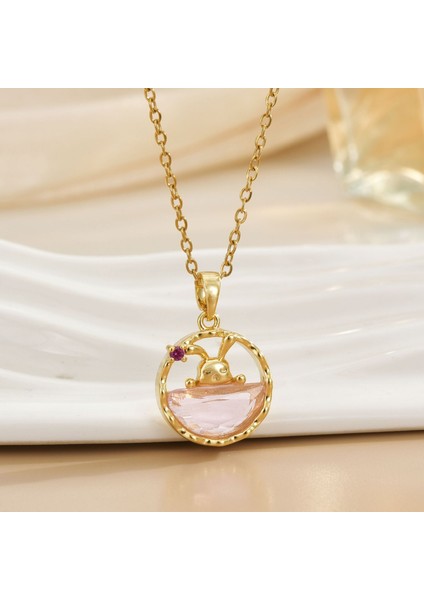 Yeni Kolye Kadın Dönebilen Çiçek Titanyum Çelik Niş Tasarım Duygusu Basit Moda Trendi Yüz Mizaç Köprücük Kemiği Zincir Takı (Yurt Dışından)