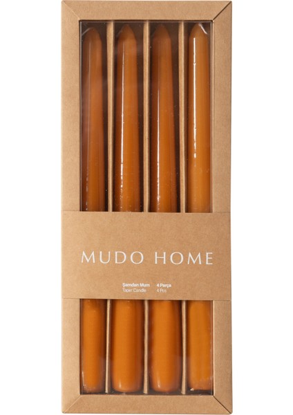 4lü Şamdan Mum Hardal 25CM fiyatları