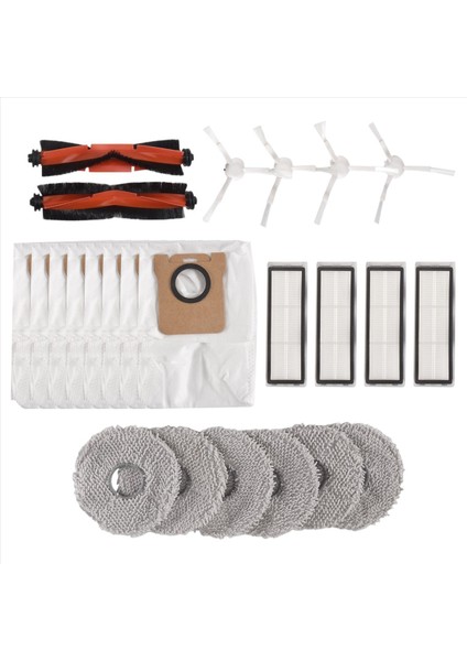 Xiaomi Robot Ana Yan Fırça Hepa Filtre Paspas Bezi Toz Torbası Için 24 Adet (Yurt Dışından) modelleri