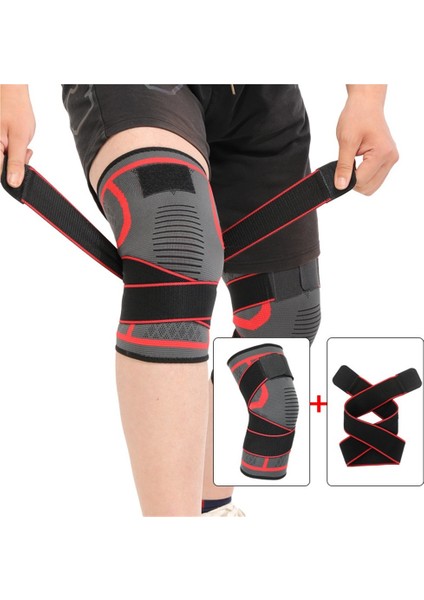 Koşu, Fitness, Halter, Bisiklet, Basketbol, ​​açık Hava Tırmanışı, Diz Eklemi Sıkıştırma Fiksasyonu Için Spor Kayışlı Naylon Dizlikler (Yurt Dışından)