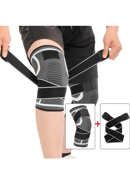 Koşu, Fitness, Halter, Bisiklet, Basketbol, ​​açık Hava Tırmanışı, Diz Eklemi Sıkıştırma Fiksasyonu Için Spor Kayışlı Naylon Dizlikler (Yurt Dışından)