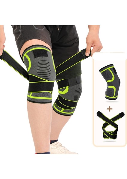 Koşu, Fitness, Halter, Bisiklet, Basketbol, ​​açık Hava Tırmanışı, Diz Eklemi Sıkıştırma Fiksasyonu Için Spor Kayışlı Naylon Dizlikler (Yurt Dışından)