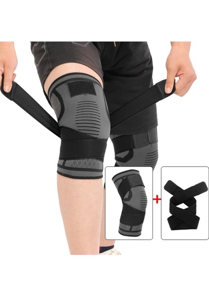 Koşu, Fitness, Halter, Bisiklet, Basketbol, ​​açık Hava Tırmanışı, Diz Eklemi Sıkıştırma Fiksasyonu Için Spor Kayışlı Naylon Dizlikler (Yurt Dışından)