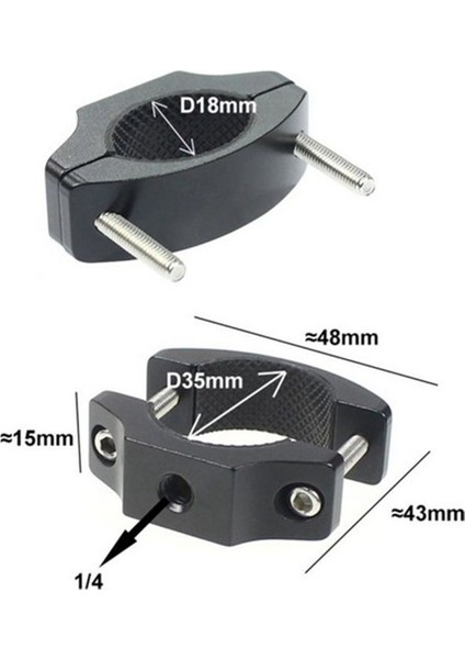 2x 360 Derece Bisiklet Motosiklet Goler Montaj Boru Kelepçesi Braketi Gopro Için 9/8 INSTA360 Için Bir x Aksiyon Kamerası (Yurt Dışından)